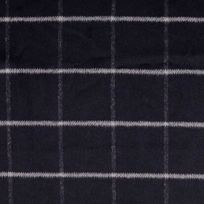 Hemmers Checked Felt Coat Fabric 2075990801  70% PES, 30% WO