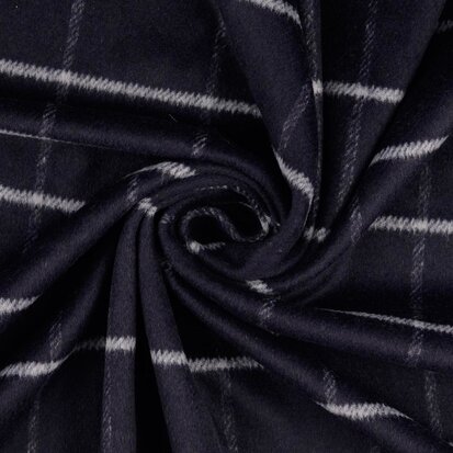 Hemmers Checked Felt Coat Fabric 2075990801  70% PES, 30% WO