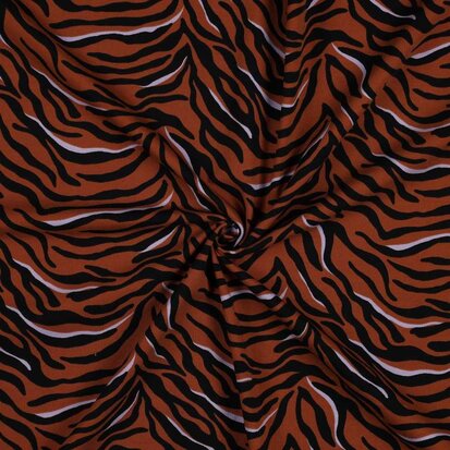 Verhees 05623.083 JERSEY ZEBRA RUST 95%CO/5%EA