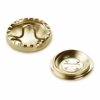 Prym Stofknopen met matrijs 15mm goud - 6st