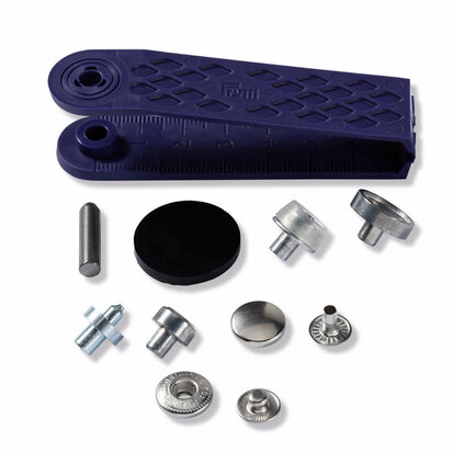 Prym Naaivrijdrukknoop anorak 12mm zilver - 10st