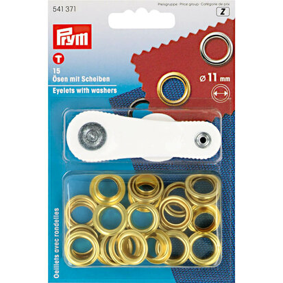 Prym Ringen en schijven 11mm goud - 5x15st