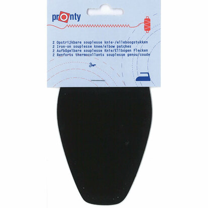 Pronty Elleboogstukken opstrijkbaar - 2st - 051 - kobalt blauw