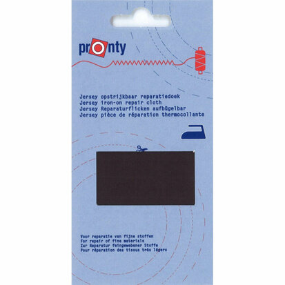 Pronty Reparatiedoek Jersey opstrijkbaar- 078 - grijs