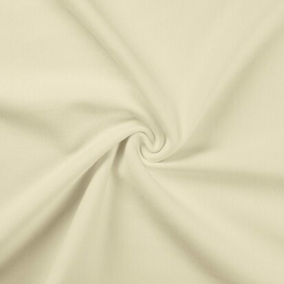 Boordstof - rondgebreid - Cotton 95%, Elastane 5% - Ecru