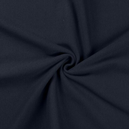 Boordstof - rondgebreid - Cotton 95%, Elastane 5% - Navy