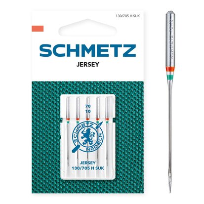 Schmetz Jersey naalden dikte 70 - 1 x 5 naalden op kaart