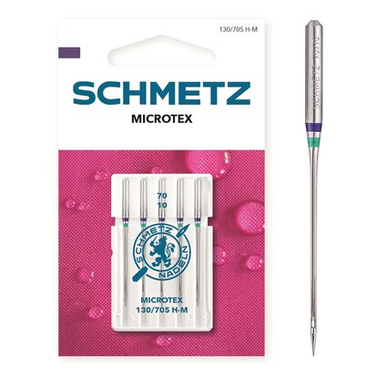 Schmetz Microtex naalden dikte 70 - 1 x 5 naalden op kaart