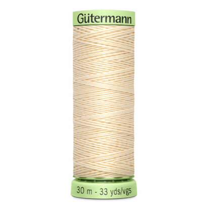 Beige - Gütermann Knoopsgatgaren 30m - 414