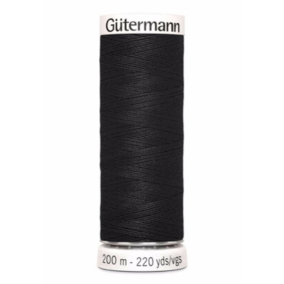 Zwart - Gütermann Allesnaaigaren 200m - 000