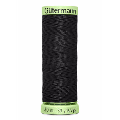 Zwart - Gütermann Knoopsgatgaren 30m  - 000